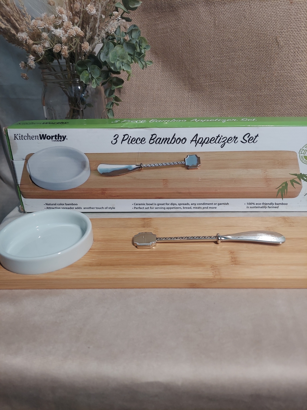 Kitchen Worthy St. Jude Children's Hospital Bamboo Appetizer Set NWIB